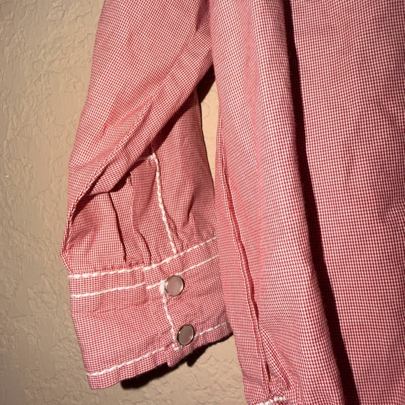 Rafter C Western Rodeo Long Sleeve Baby Bodysuit- Pearl Snaps - Picture 4 of 9